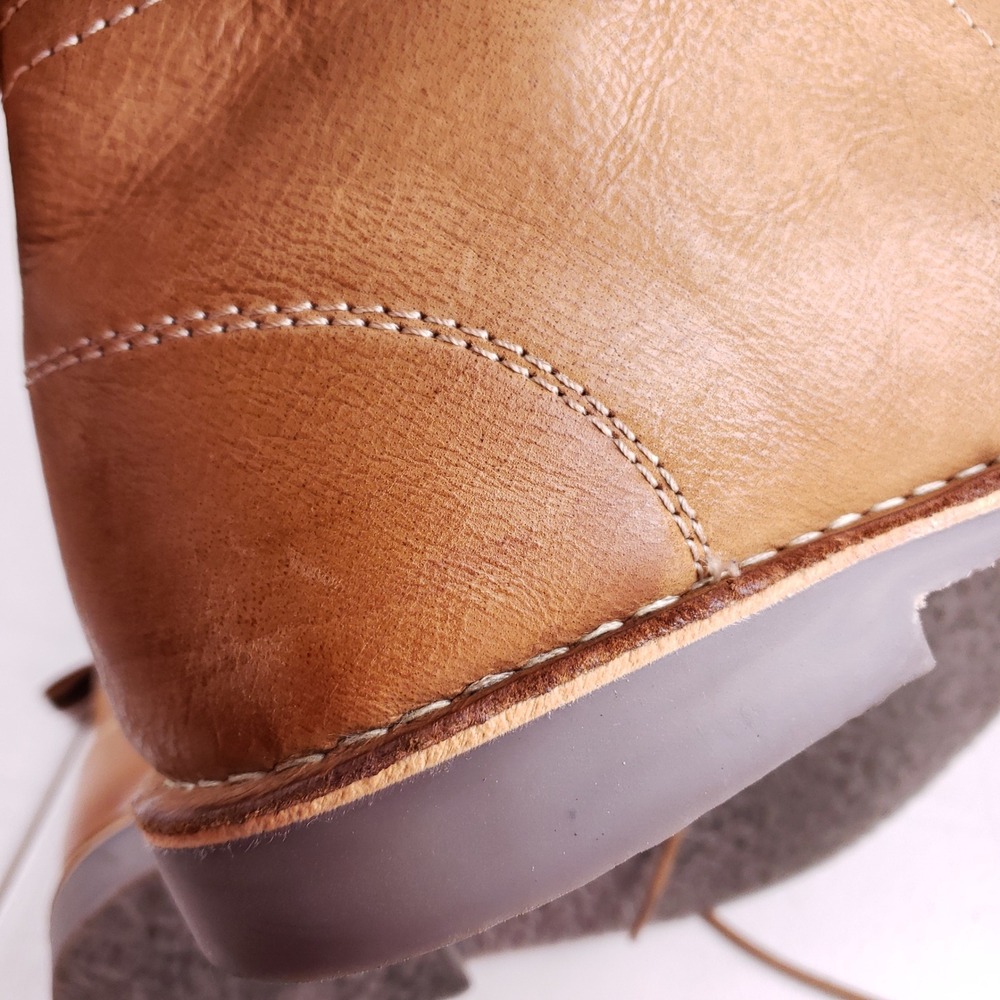Crown Vintage Shropshire Stitch Down Chukka‎ Boots Mens 13 Brown Leather Desert - Picture 10 of 15
